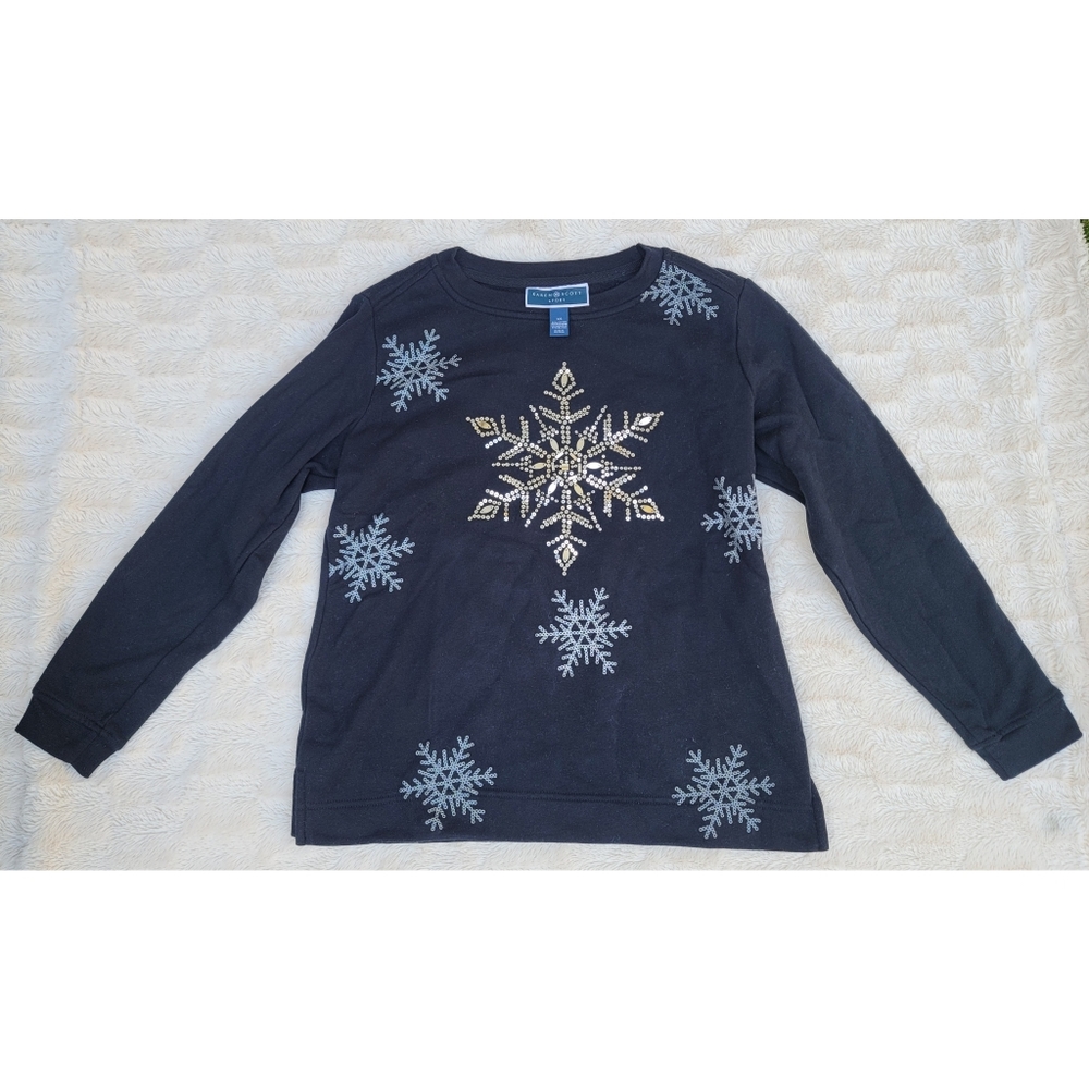 Karen Scott petite snowflake Sweatshirt